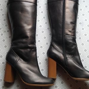 Report Saco Leather Knee High Boots